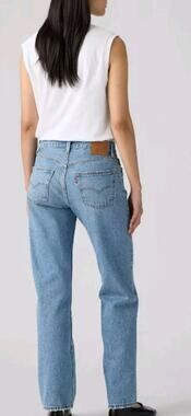 LEVIS 501 90s Women's Jeans Sz 26 100% Cotton Light Wash Denim *Hem Cut See Pics